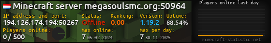 Userbar 560x90 with online players chart for server 194.126.174.194:50267