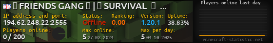 Userbar 560x90 with online players chart for server 194.62.248.22:2555