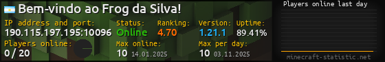 Userbar 560x90 with online players chart for server 190.115.197.195:10096