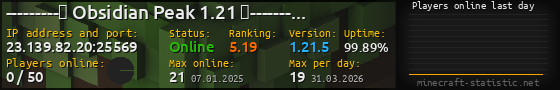 Userbar 560x90 with online players chart for server 23.139.82.20:25569