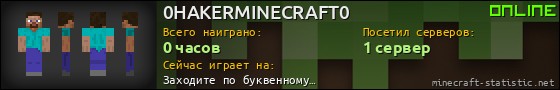 Юзербар 560x90 для 0HAKERMINECRAFT0