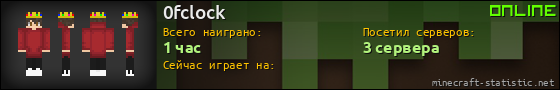 Юзербар 560x90 для 0fclock