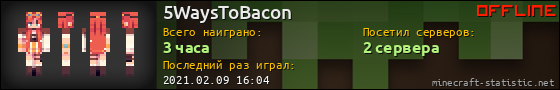 Юзербар 560x90 для 5WaysToBacon