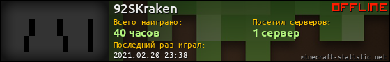 Юзербар 560x90 для 92SKraken