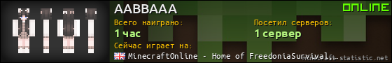Юзербар 560x90 для AABBAAA