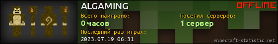 Юзербар 560x90 для ALGAMING