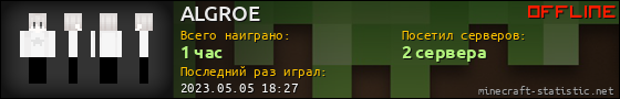 Юзербар 560x90 для ALGROE