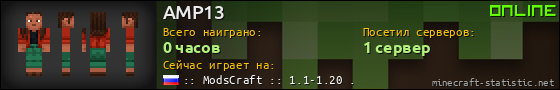 Юзербар 560x90 для AMP13