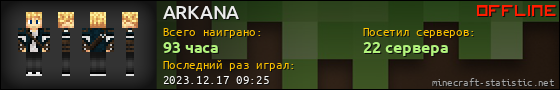 Юзербар 560x90 для ARKANA