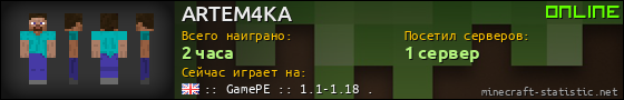 Юзербар 560x90 для ARTEM4KA