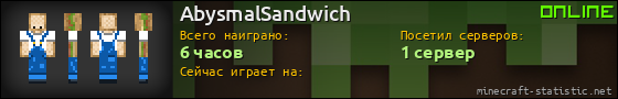 Юзербар 560x90 для AbysmalSandwich