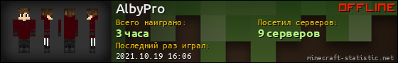Юзербар 560x90 для AlbyPro