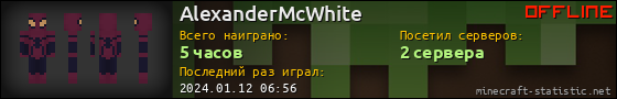 Юзербар 560x90 для AlexanderMcWhite
