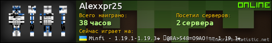 Юзербар 560x90 для Alexxpr25