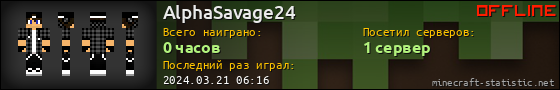 Юзербар 560x90 для AlphaSavage24