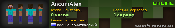 Юзербар 560x90 для AncomAlex