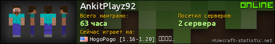 Юзербар 560x90 для AnkitPlayz92