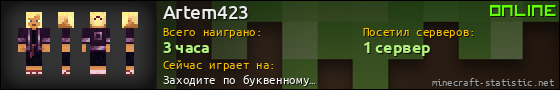 Юзербар 560x90 для Artem423