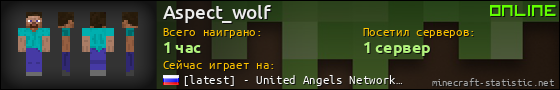 Юзербар 560x90 для Aspect_wolf