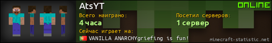 Юзербар 560x90 для AtsYT