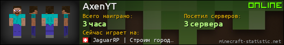 Юзербар 560x90 для AxenYT