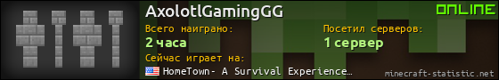 Юзербар 560x90 для AxolotlGamingGG
