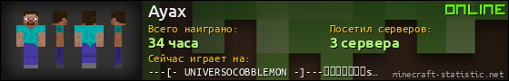Юзербар 560x90 для Ayax