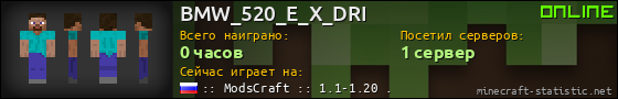 Юзербар 560x90 для BMW_520_E_X_DRI
