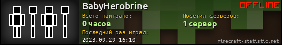 Юзербар 560x90 для BabyHerobrine