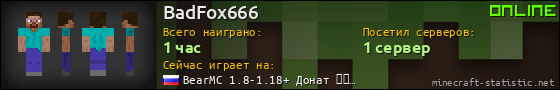 Юзербар 560x90 для BadFox666
