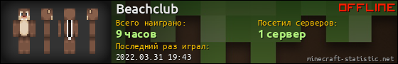 Юзербар 560x90 для Beachclub