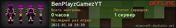 Юзербар 560x90 для BenPlayzGamezYT