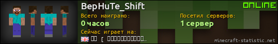 Юзербар 560x90 для BepHuTe_Shift