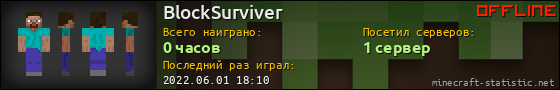 Юзербар 560x90 для BlockSurviver