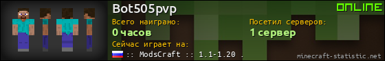 Юзербар 560x90 для Bot505pvp