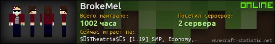 Юзербар 560x90 для BrokeMel