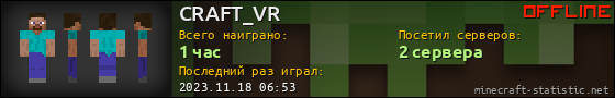 Юзербар 560x90 для CRAFT_VR