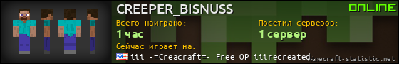 Юзербар 560x90 для CREEPER_BISNUSS