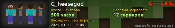 Юзербар 560x90 для C_heesegod