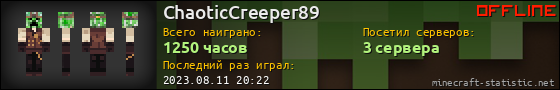 Юзербар 560x90 для ChaoticCreeper89