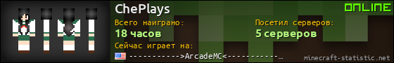 Юзербар 560x90 для ChePlays