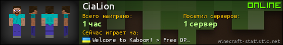 Юзербар 560x90 для CiaLion
