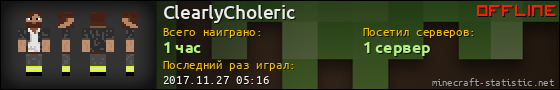 Юзербар 560x90 для ClearlyCholeric