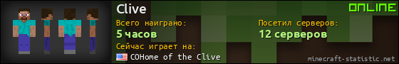 Юзербар 560x90 для Clive