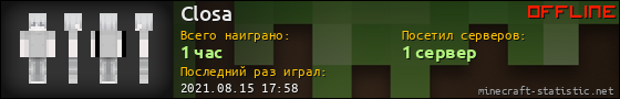 Юзербар 560x90 для Closa