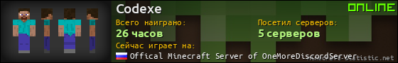Юзербар 560x90 для Codexe
