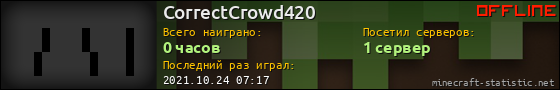 Юзербар 560x90 для CorrectCrowd420