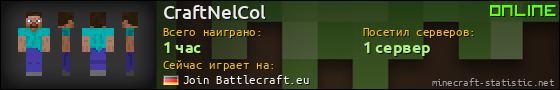 Юзербар 560x90 для CraftNelCol