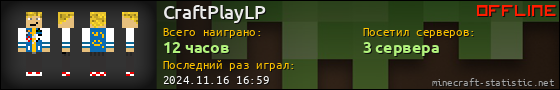 Юзербар 560x90 для CraftPlayLP