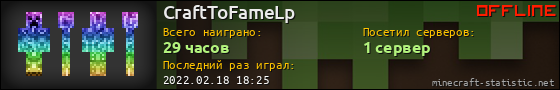 Юзербар 560x90 для CraftToFameLp